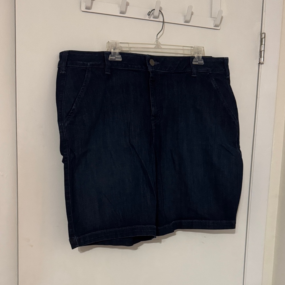 Lane Bryant Dark Blue Denim Shorts